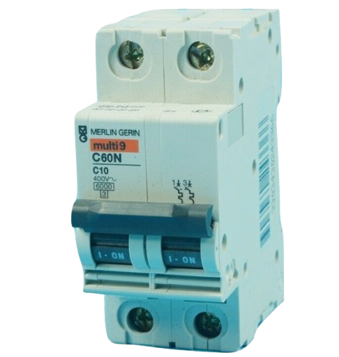 Disjuntor C60N 2P 3A CURVA C 6/10KA MERLIN GERIN #24333