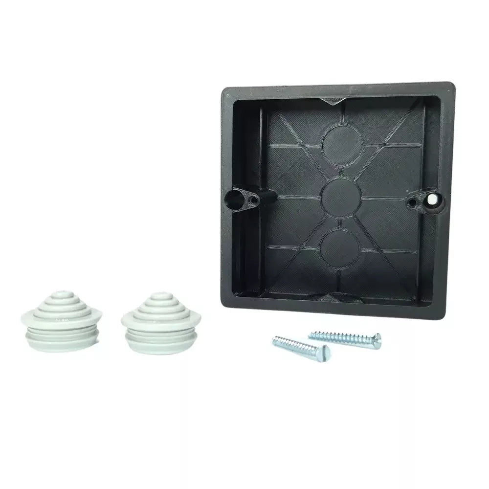 Superfície-mount switch box, preto