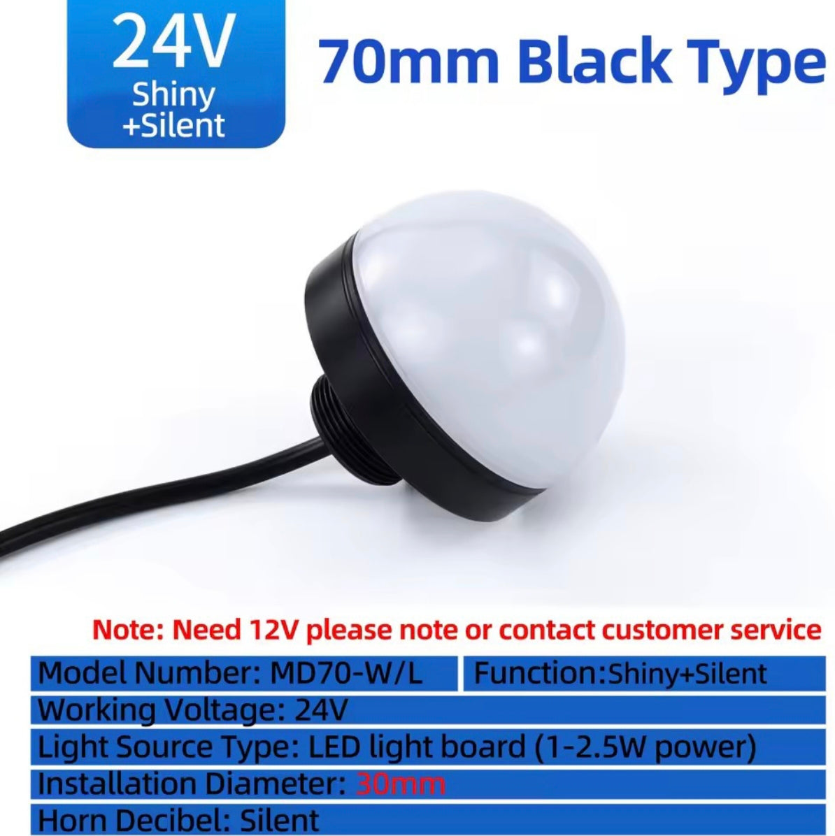 Sinalizador Luminoso MD70-W/L