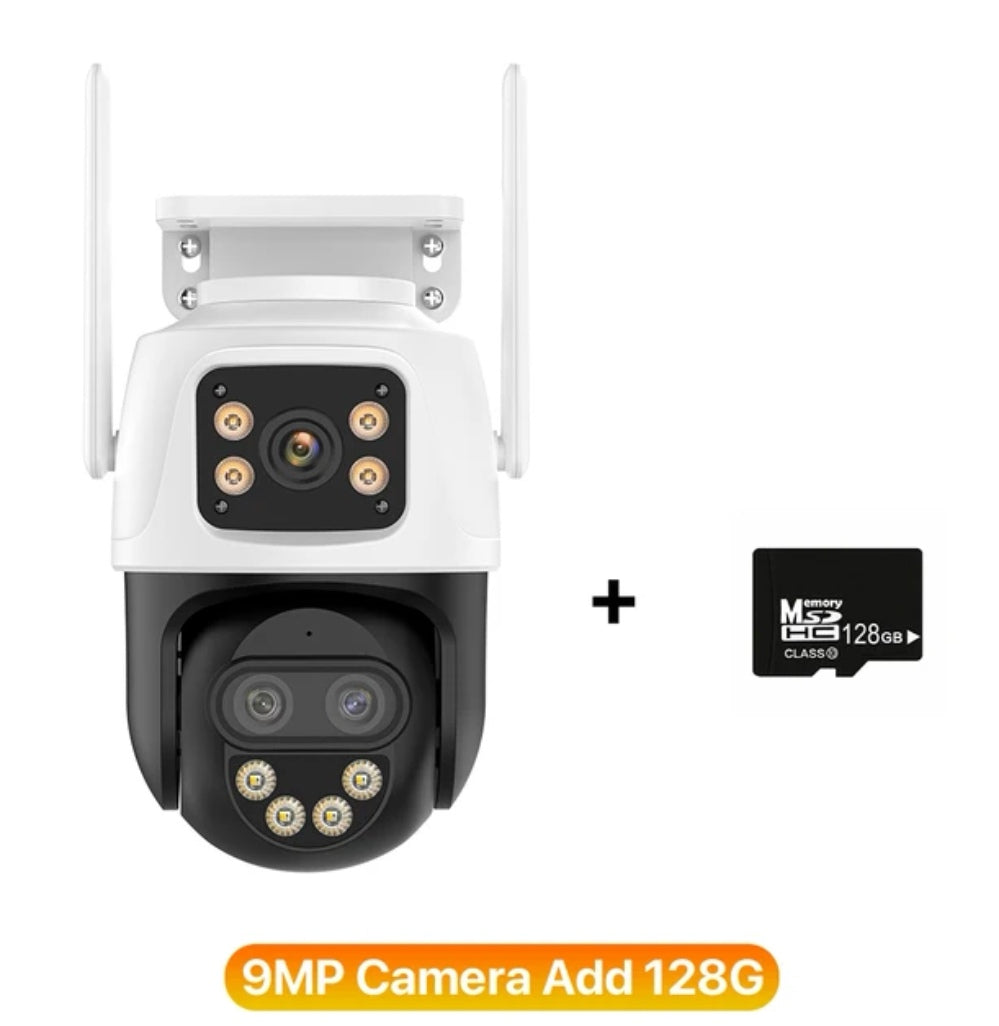 Câmera Ip / Wifi, Rotativa c/ 3 Lentes