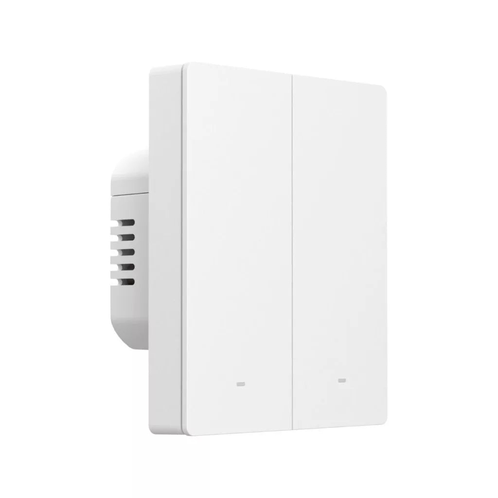SONOFF SwitchMan M5 Wi-Fi / Matter smart parede switch, 2-gang, modular version, branco (M5-2C-80W)