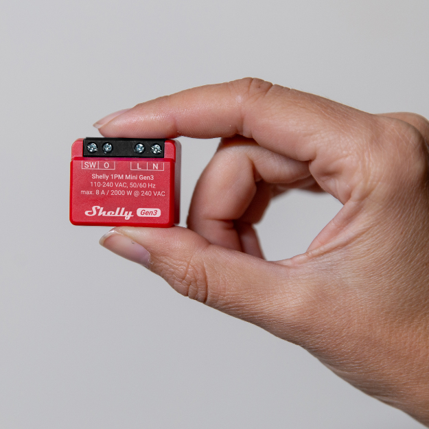 Shelly 1PM Mini Gen3 com medição de energia