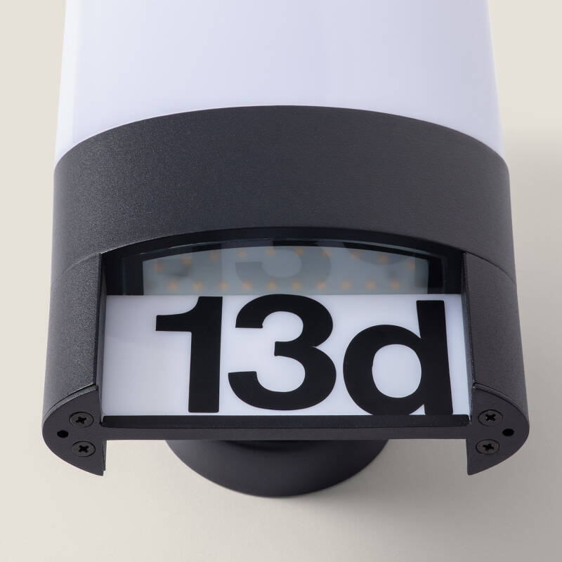 Aplique de Parede Exterior LED 10W Alumínio para Numeração de Casa Mulham