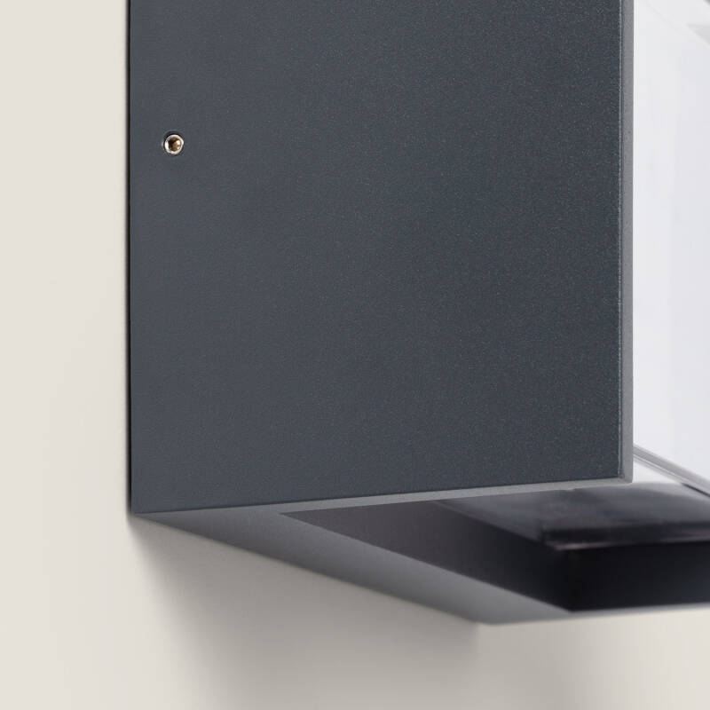 Aplique de Parede Exterior LED 12W Alumínio CCT Seleccionável Duplo Difusor Arelien 180º