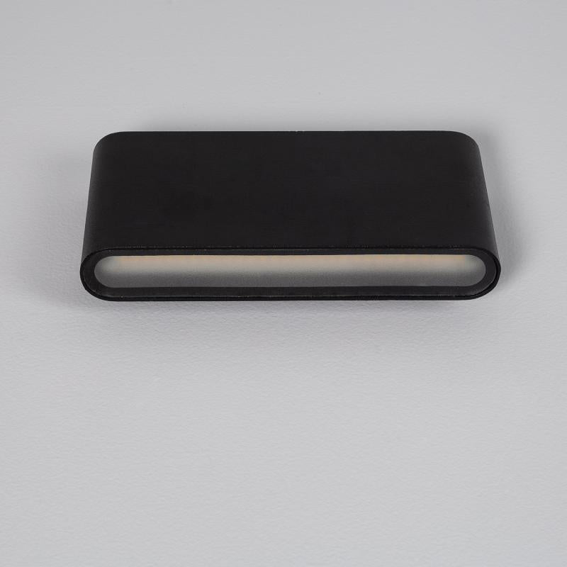 Aplique de Parede Exterior LED 12W Alumínio Iluminação Dupla Cara Vesta Preto