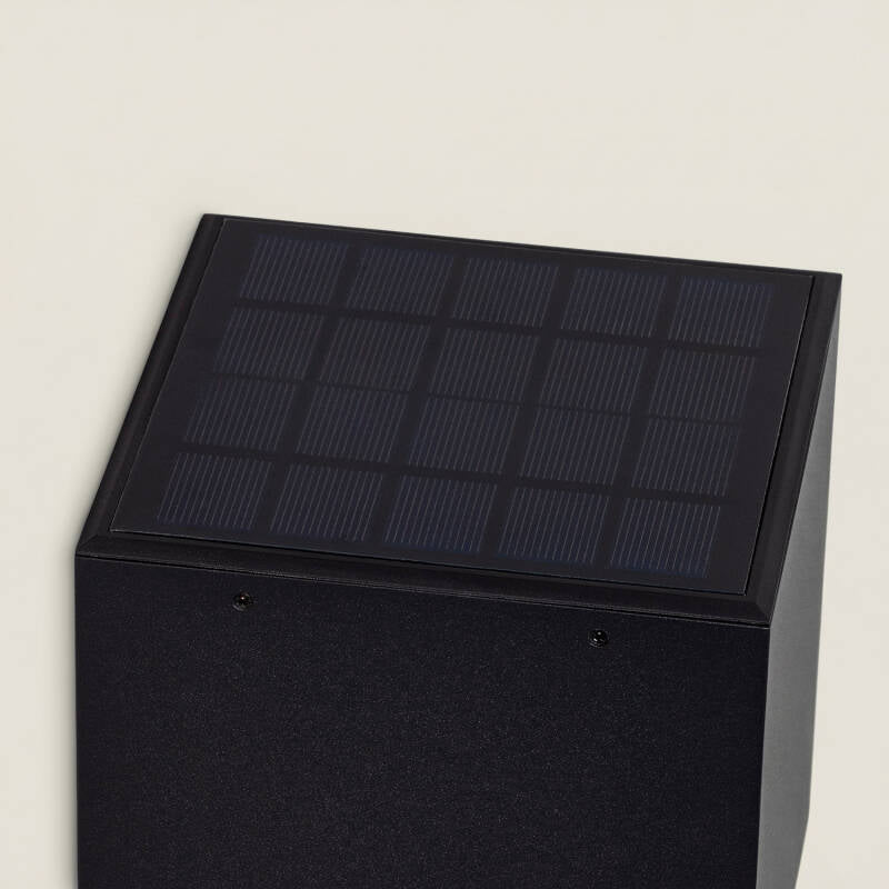 Aplique de Parede Exterior Solar LED 2W Alumínio com Detector de Movimento Radar Eros