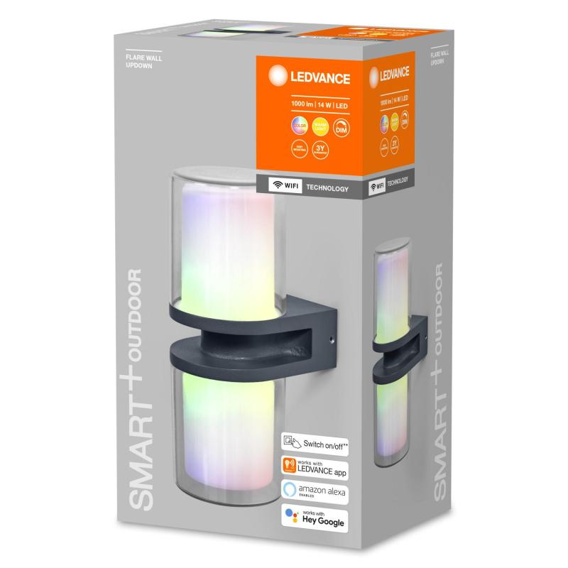 Aplique de Parede LED RGB 14W Smart+ WiFi IP44 Flare LEDVANCE 4058075564305