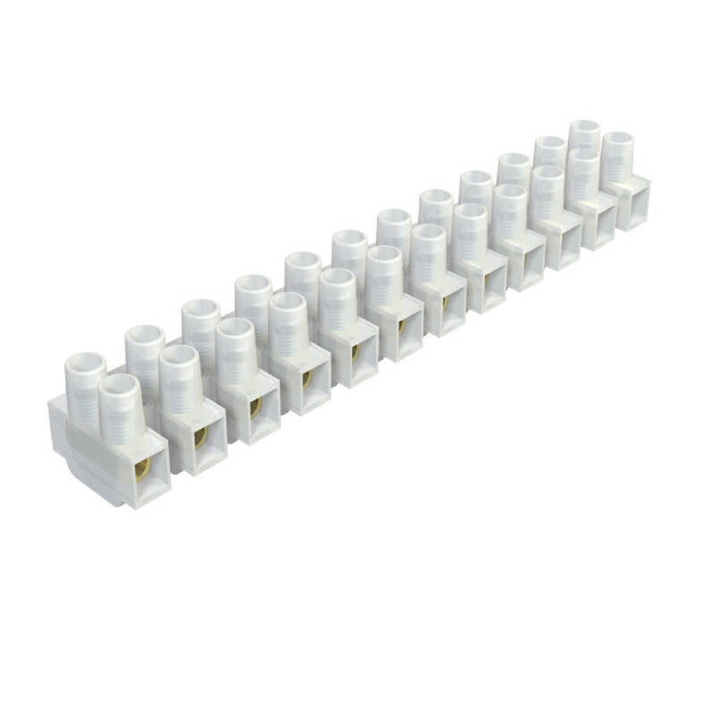 Bloco de terminais de 12 conectores de cabos elétricos 2.5 mm²