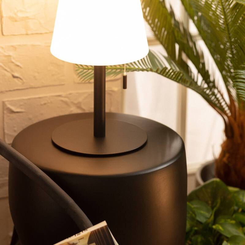 Candeeiro de Mesa LED 2.6 W Portatil para Exterior Alumínio com Bateria Recarregável Epinay
