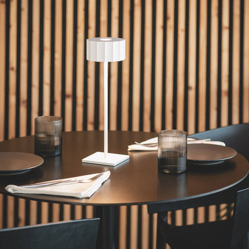 Candeeiro de Mesa LED 3W Portátil para Exterior com Bateria USB Recarregável Cesc