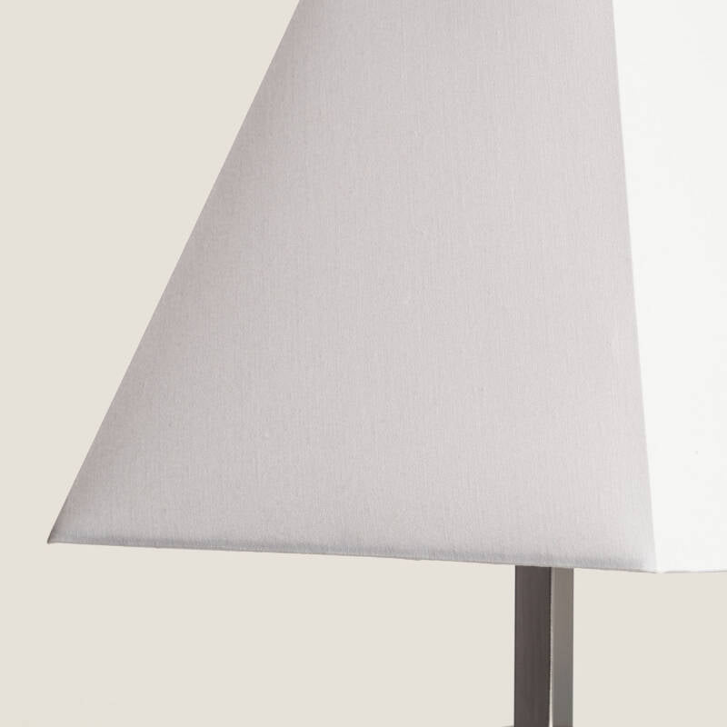 Candeeiro de Mesa Madeira e Metal Lizza Piramis