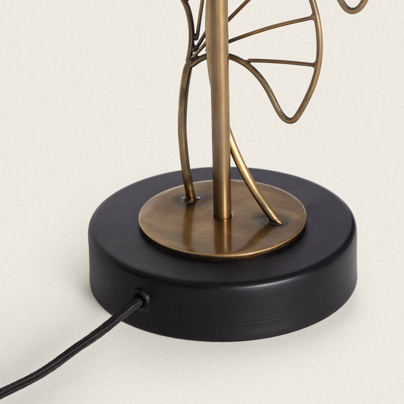 Candeeiro de Mesa Metal Palm