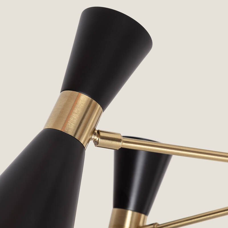 Candeeiro de Teto Metal com 6 Focos Jigger