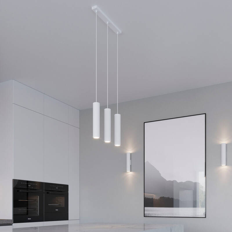 Candeeiro Suspenso Lagos 3P Metal SOLLUX
