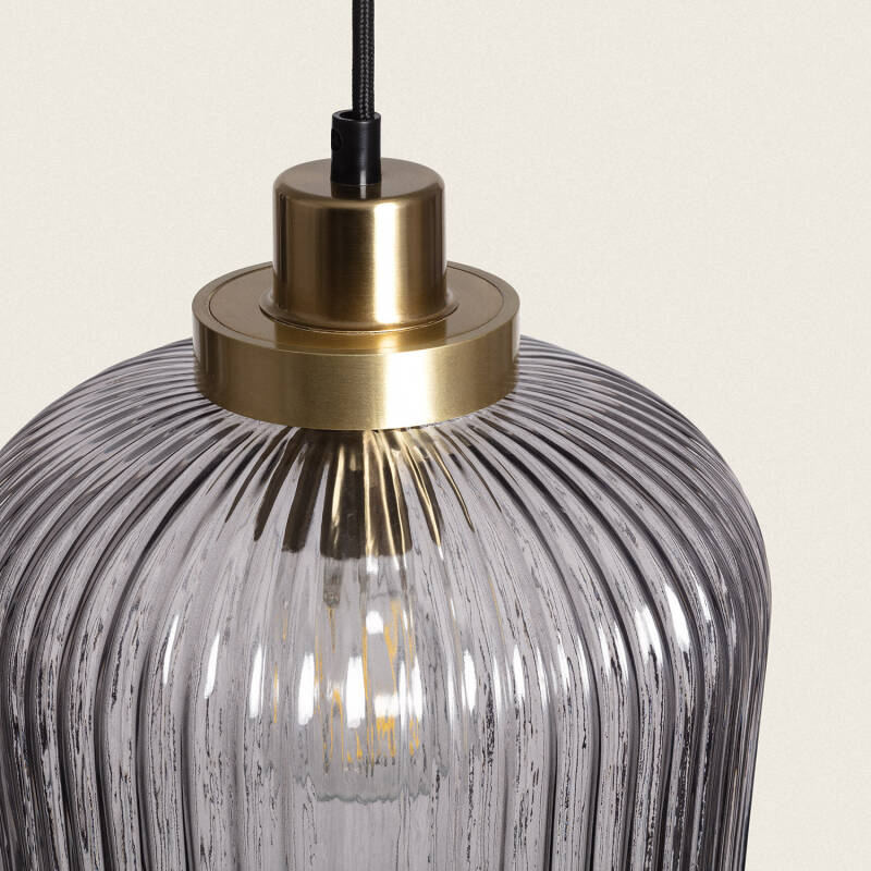 Candeeiro Suspenso Metal e Vidro Windsor