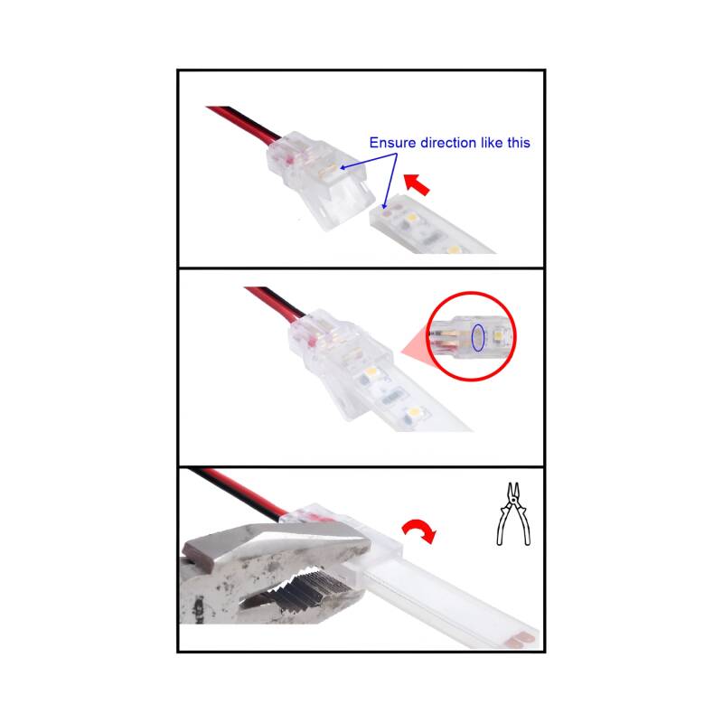Conector Hipopótamo com Cabo para Fita LED IP65