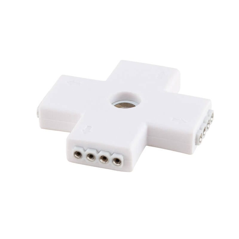 Conector Rápido Tipo 'X' Fita LED 12/24V RGB