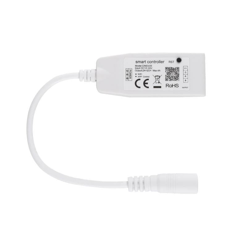 Controlador Regulador Mini WiFi Fita LED RGB 12/24V DC