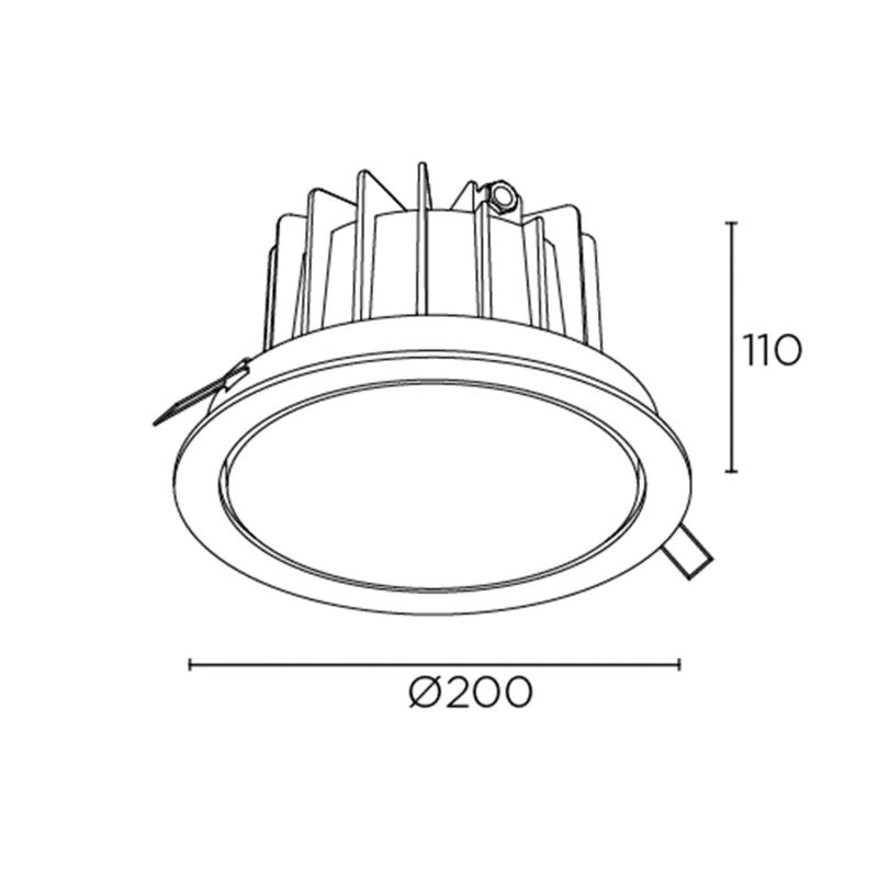 Downlight LED Dako Ajustável 18W IP65 LEDS-C4 15-E105-05-CL