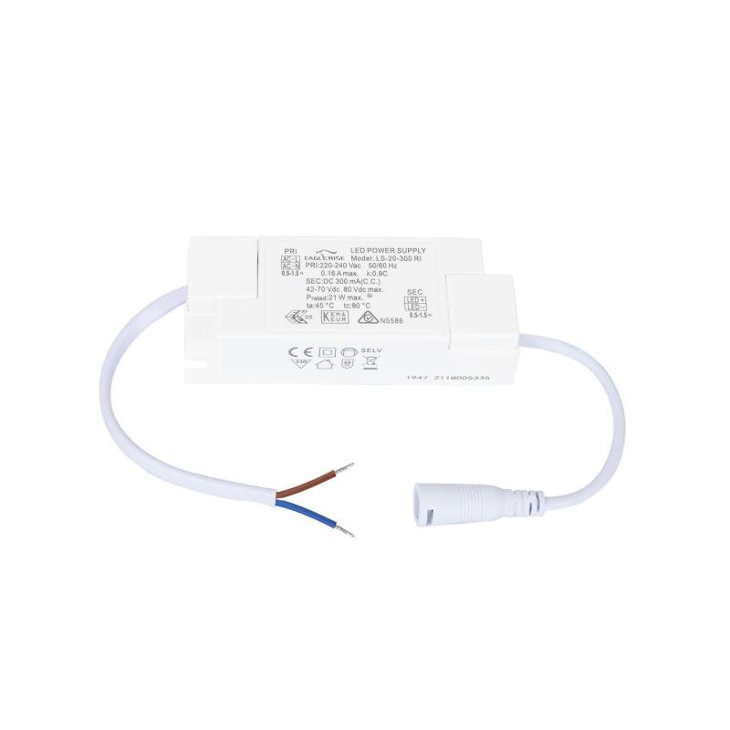Driver EAGLERISE 220-240V No Flicker Saída 42-70V 300mA 21W LS-20-300RI