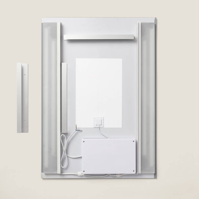 Espelho Casa de Banho com Luz LED e Anti-embaçante 70x50 cm Taif