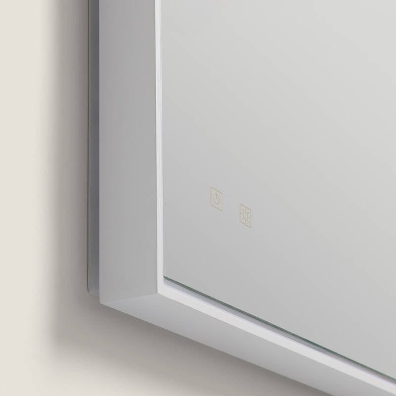 Espelho Casa de Banho com Luz LED e Anti-embaciamento 80x60 cm Maia