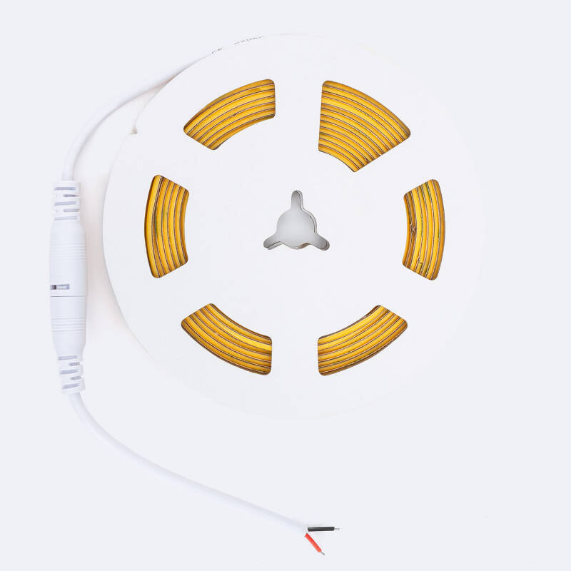 Fita LED 24V COB 320 LED/m 5m 3W/m 360 lm/m Largura 3mm Super Estreita Corte 5 cm IP20 CRI90