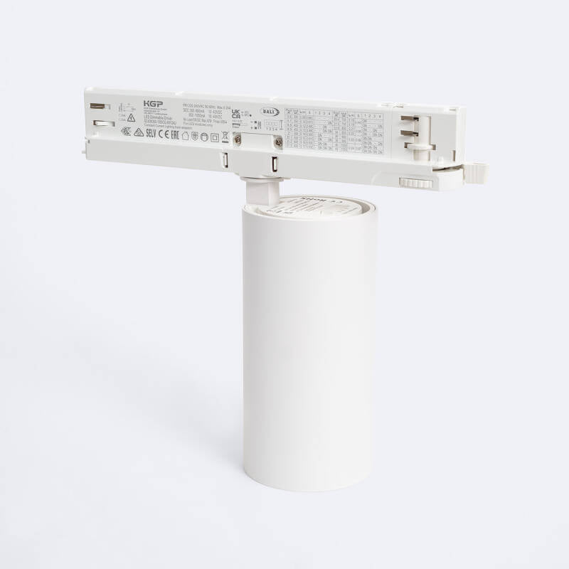 Foco Calha LED Trifásico 30W Fasano Regulável DALI Branco