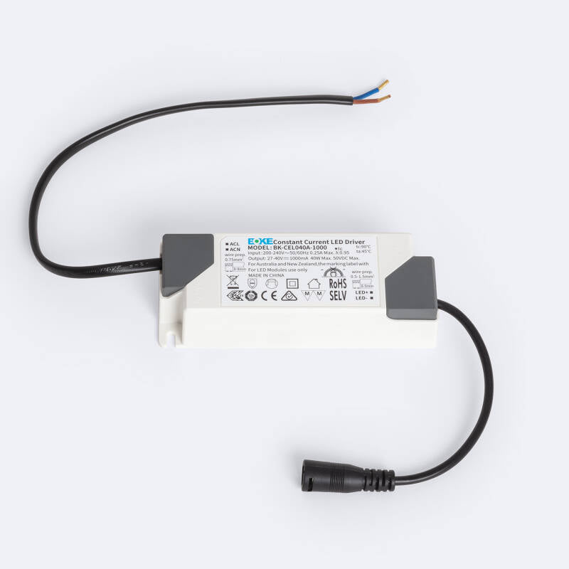 Foco Downlight Direccionável Retangular LED 40W 100 lm/W 2CCT Seleccionável