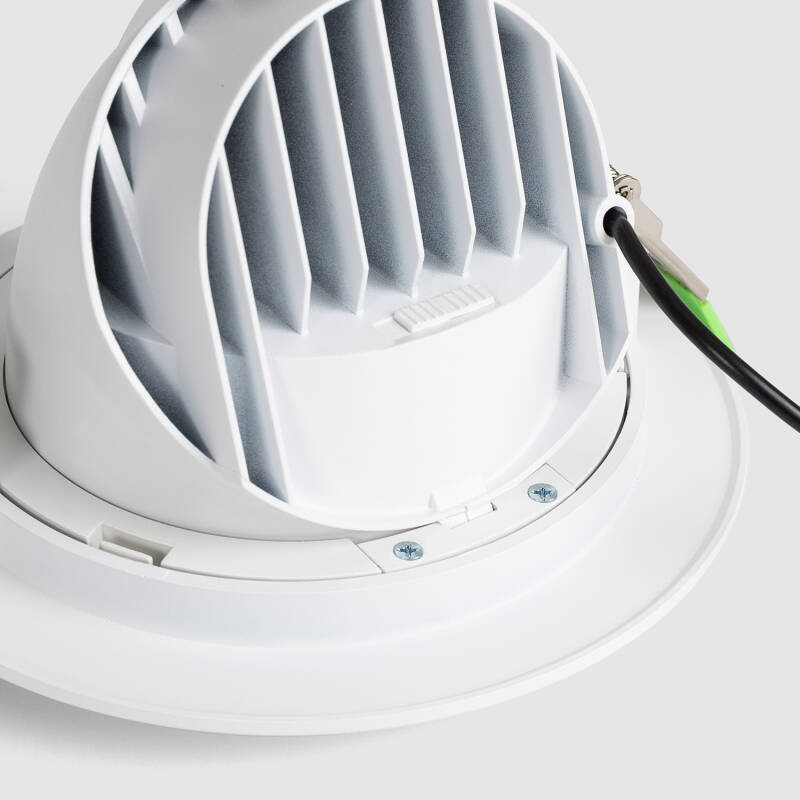 Foco Downlight Direcionável Circular LED 38W Chip OSRAM 120 lm/W CCT Seleccionável LIFUD No Flicker