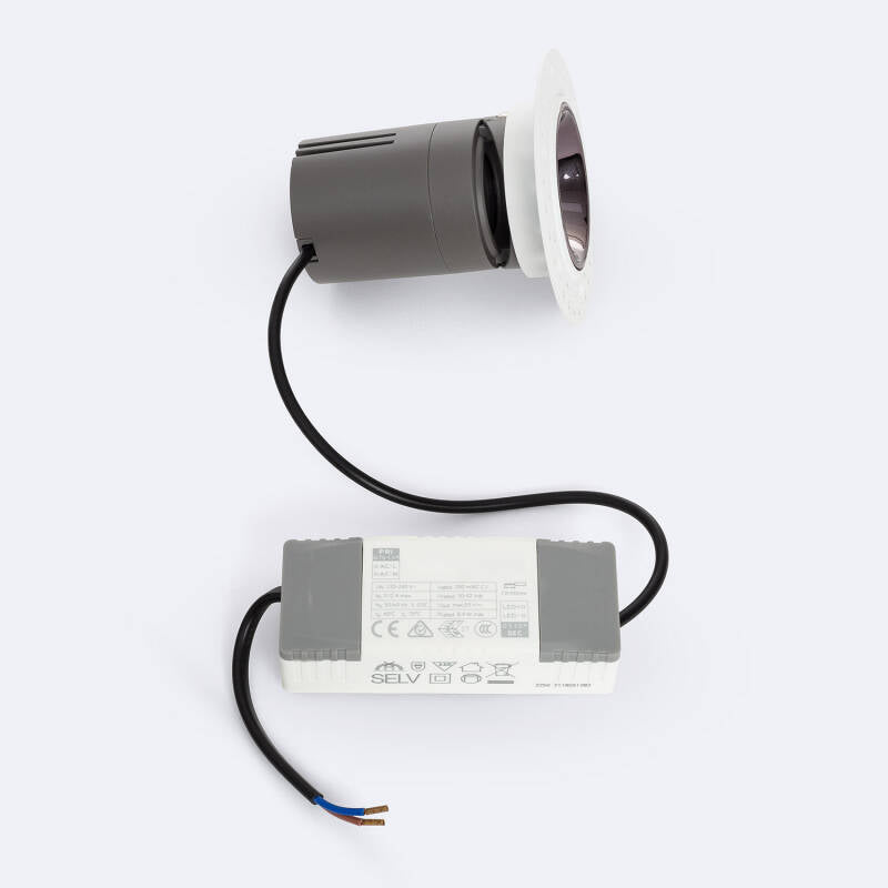 Foco Downlight LED Cónico Modular Lux 9W Corte Ø 55 mm para Gesso/Pladur