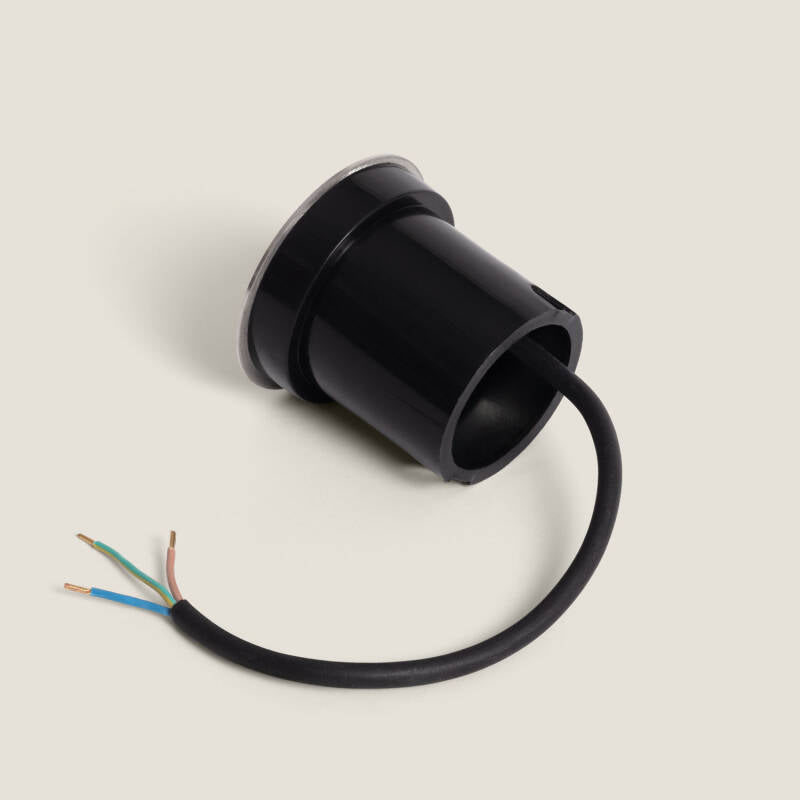 Foco LED de Exterior de 3 W, Modelo Solid, Embutido para Chão, em Aço Inoxidável, Hallo