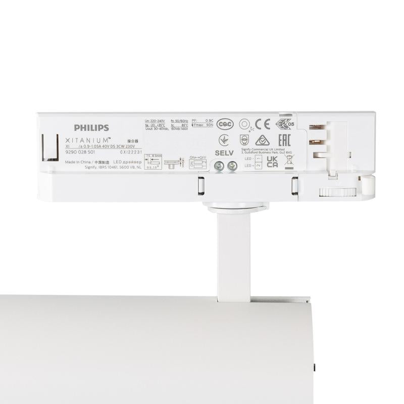 Foco Calha LED Trifásico 30W d'Angelo PHILIPS Xitanium Branco