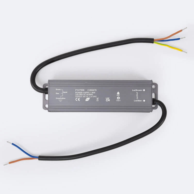 Fonte de Alimentação Estanque 24V DC IP67