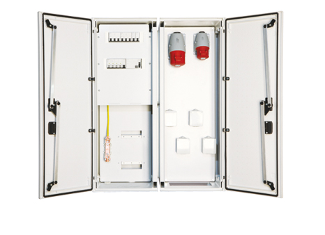 Quadro de obras equipado E65 c/ 1 tomada 4x16A + 1 tomada 5x32A AL