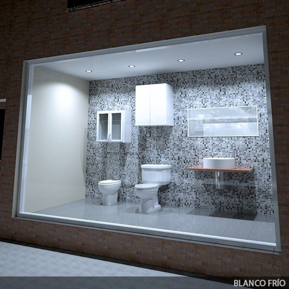 Painel LED 6W 600Lm 6000ºK Circular Níquel Acetinado 50.000H