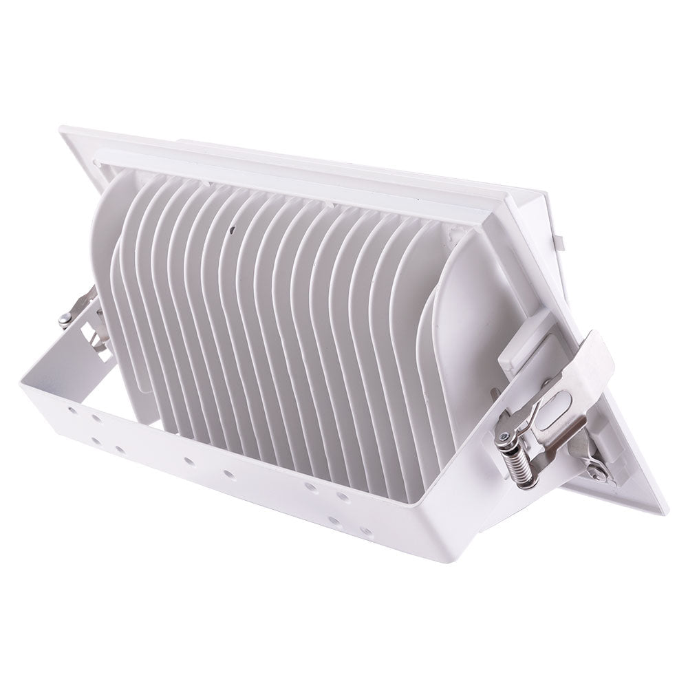 Foco Downlight LED 50W 8000Lm 4000ºK Retangular Ajustável 40.000H