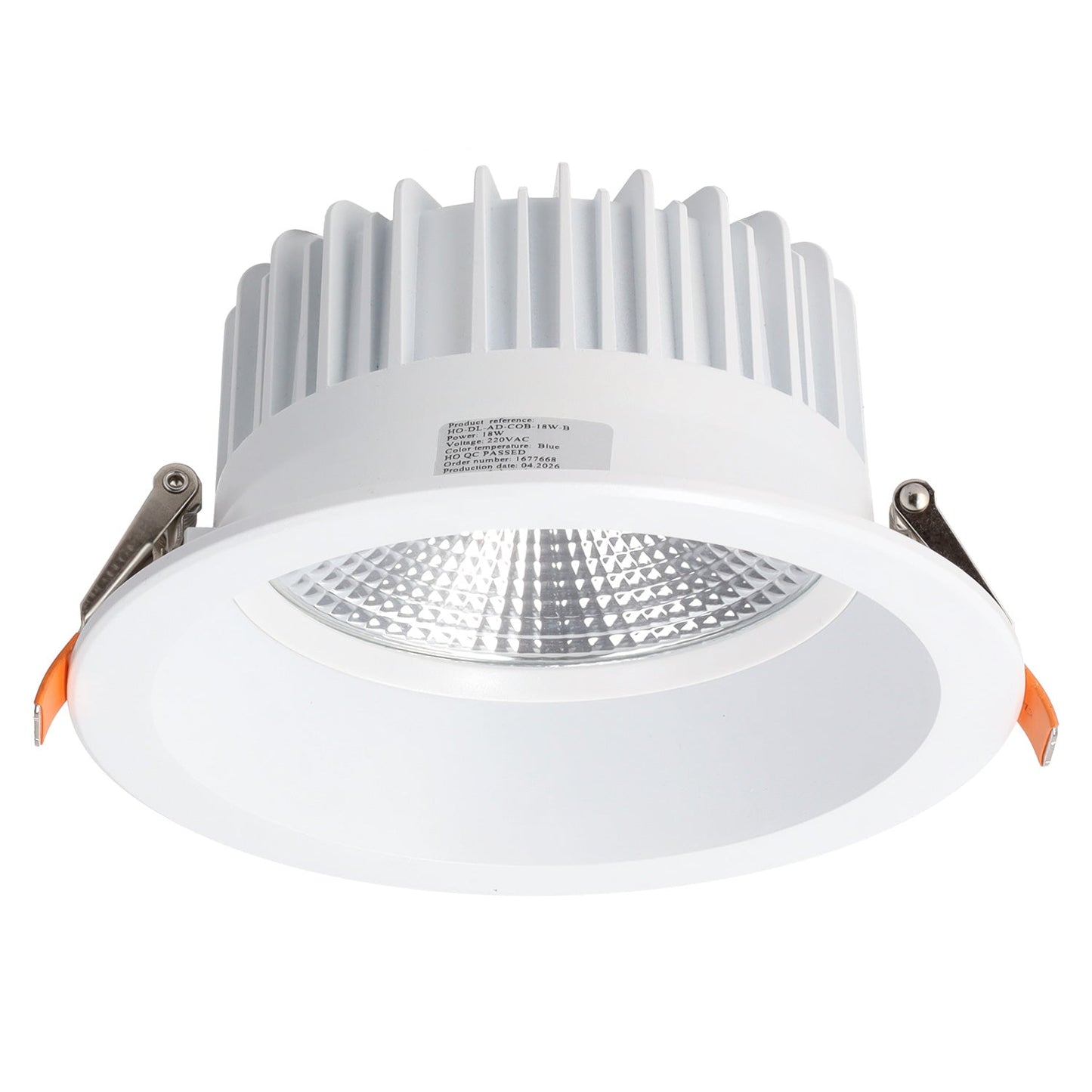 Foco LED Circular de Embutir 18W 2520Lm Antirreflexo UGR19 40.000H Luz Azul