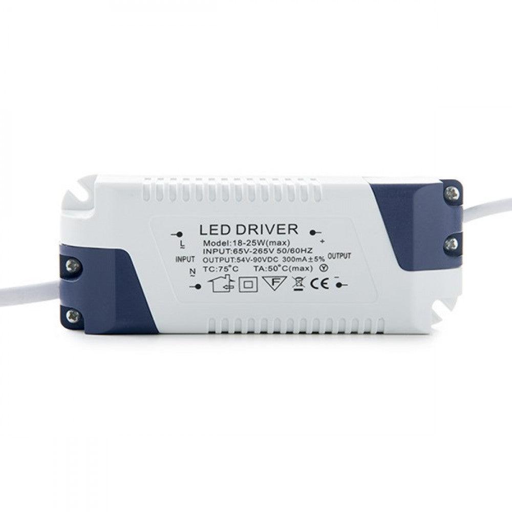 Painel LED 25W 2500Lm 6000ºK Quadrado 40.000H