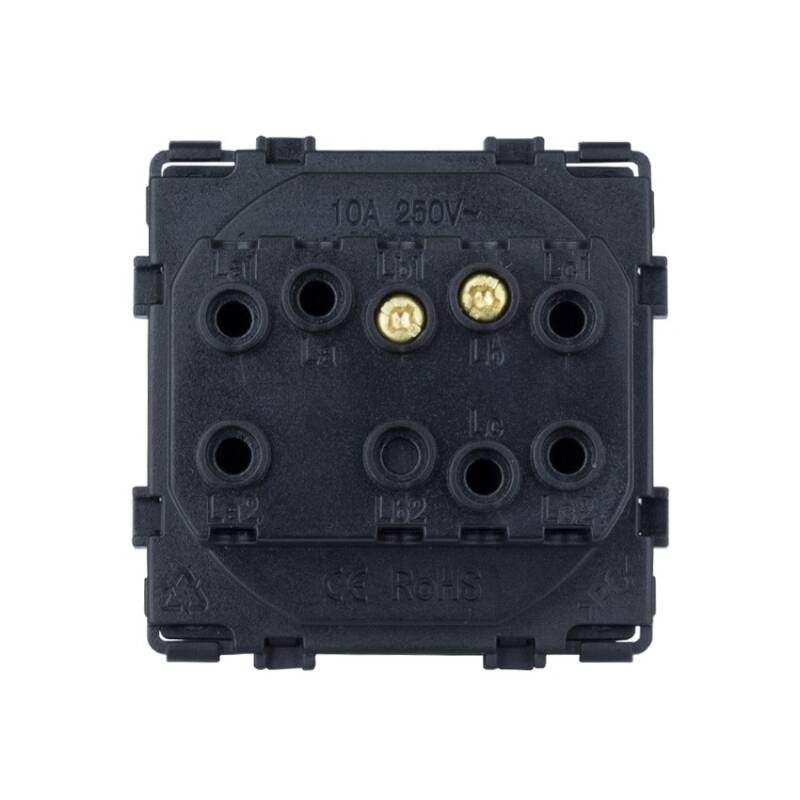 Interruptor Simples com Moldura PC Modern