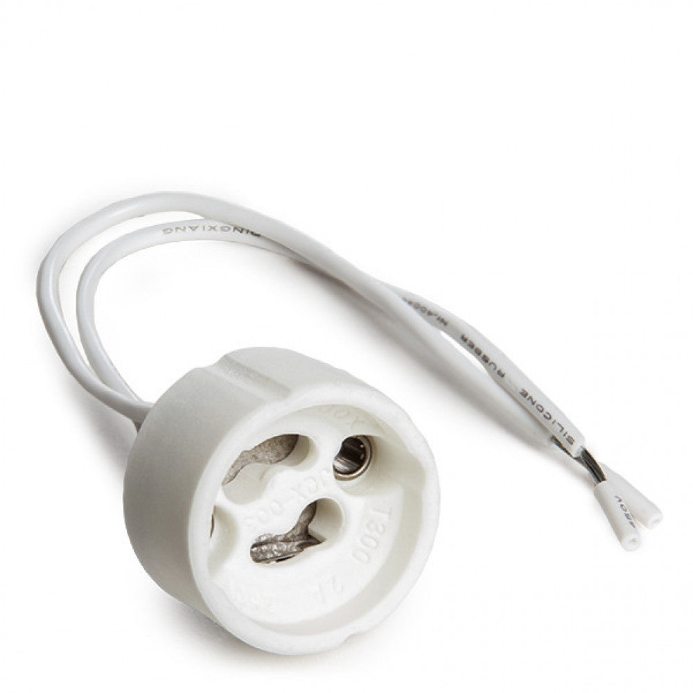 Suporte de Lâmpada Cerâmica Gu10 Cabo 160Mm