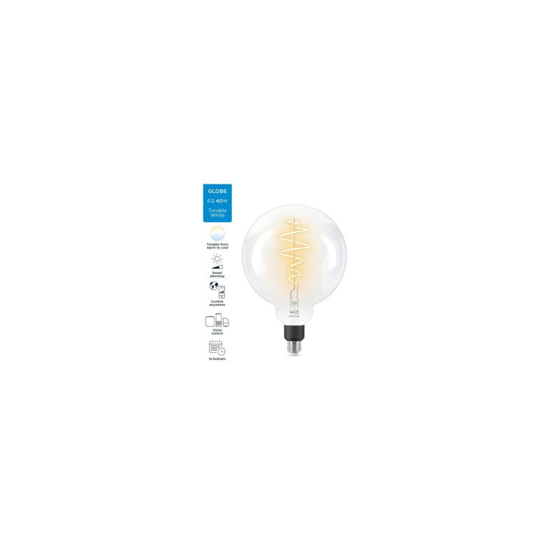 Lâmpada Filamento LED E27 6.7W 470 lm G200 WiFi + Bluetooth Regulável CCT Seleccionável WIZ