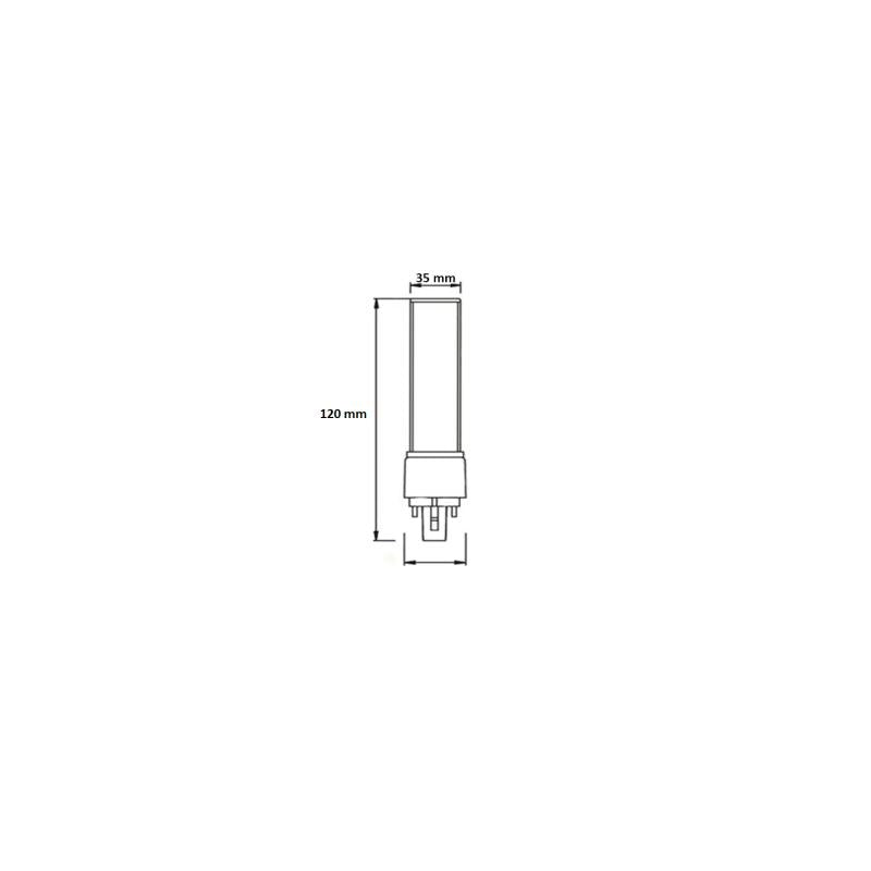 Lâmpada LED G24 7W 700 lm