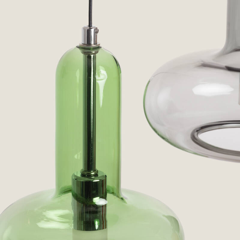 Candeeiro Suspenso LED 15 W em Alumínio e Vidro Fontans com 3 Focos
