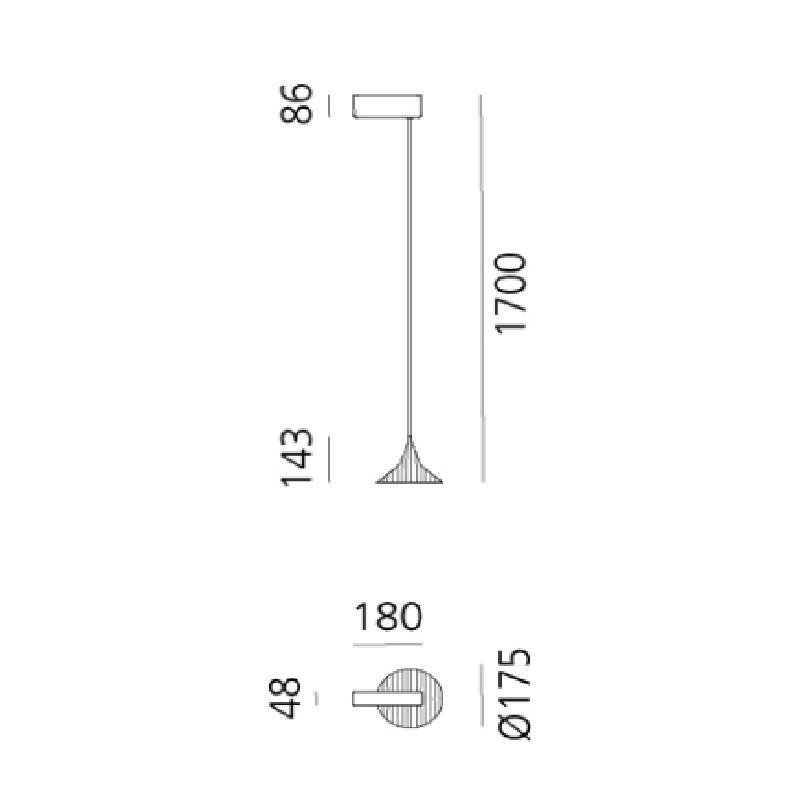Candeeiro Suspenso Unterlinden 175 ARTEMIDE