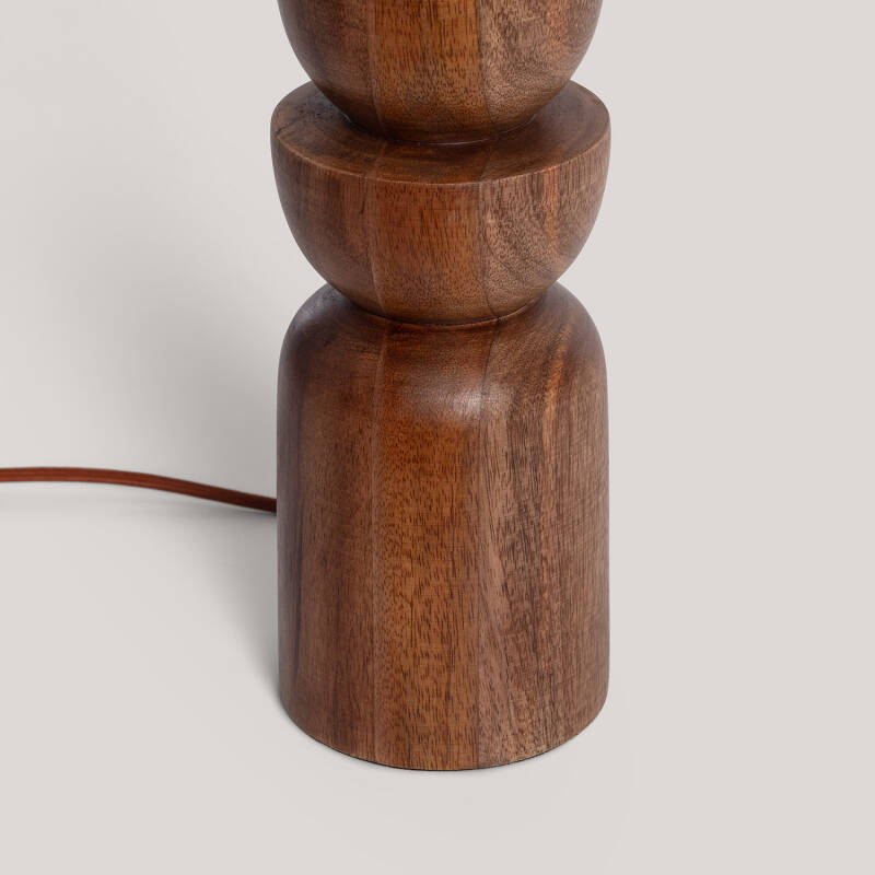 Candeeiro de Mesa Madeira Adah ILUZZIA