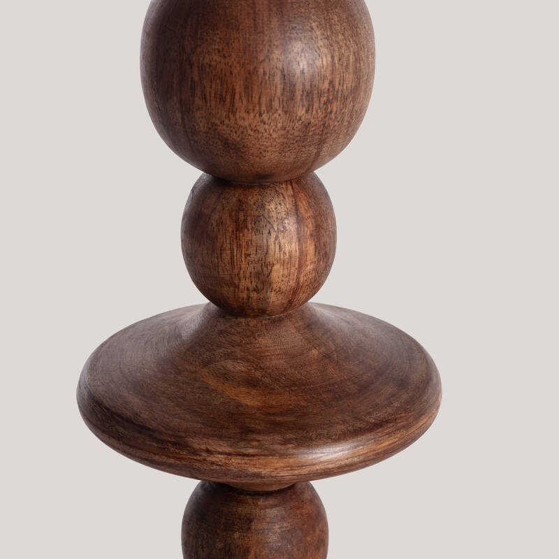 Candeeiro de Mesa Madeira Tanish ILUZZIA
