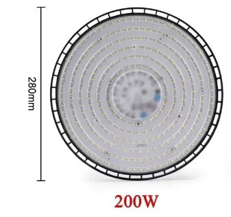 Lâmpada LED de teto redonda 200W