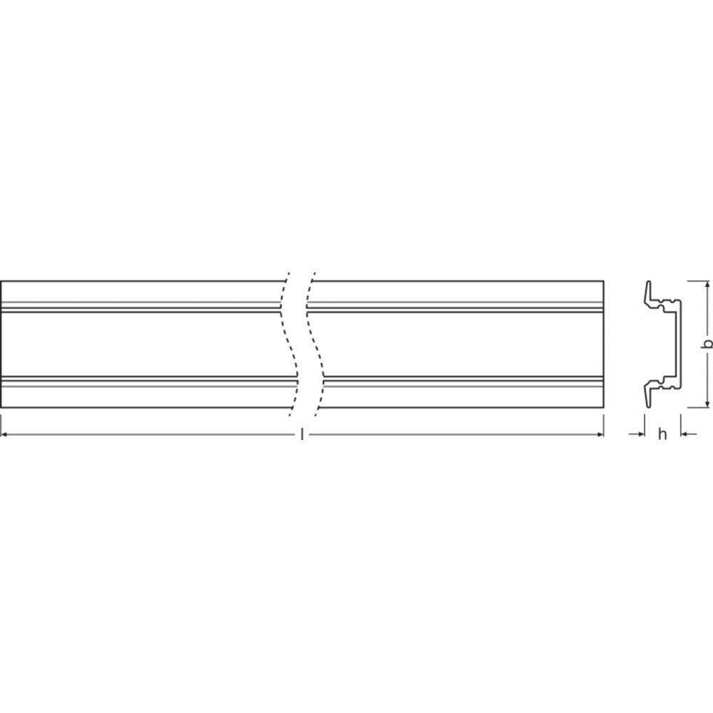 Tiras LED de perfil plano Ledvance -PF03/UW/25X7/12/1 1M