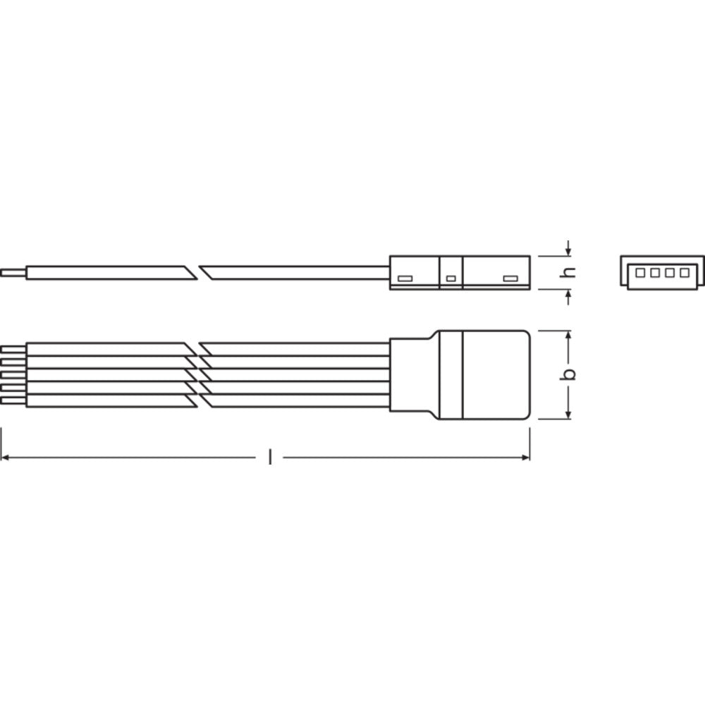 Conectores de tira LED Ledvance RGBW -CP/P5/500/P Pacote 2